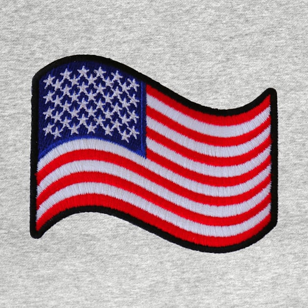 Embroidery American Flag Sticker by anacarminda